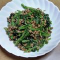 55才のおじさん's cooksnap of when they made ご飯が進む！ほうれん草と納豆の梅和え.