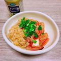 のんべぇヒロ's cooksnap of when they made イソフラボンたっぷり♡キムチ納豆冷や奴.