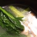 pepe56318's cooksnap of when they made 3分で！小松菜とベーコンの中華風スープ.
