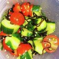 ブランシュkuu's cooksnap of when they made トマトときゅうりの塩昆布.