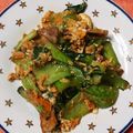 NAOばあさん's cooksnap of when they made チンゲン菜と豚バラの玉子炒め.