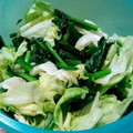 ポニーリボン's cooksnap of when they made ほうれん草とレタスのごま油和え.