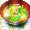 めみたん☆'s cooksnap of when they made 厚揚げとごぼうのコク旨味噌汁♪.
