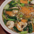 かな1219's cooksnap of when they made 小松菜と海老のうま塩炒め.
