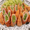 tomozoic's cooksnap of when they made さやえんどうの肉巻きフライお弁当用.