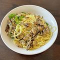 がるるお's cooksnap of when they made オイルサーディンとあさり水煮のパスタ.