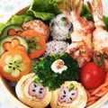 Kotomama☆'s cooksnap of when they made 飾り切り（人参・キュウリ）お弁当に♪.