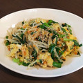 最高ﾋﾟｰﾏｿ's cooksnap of when they made もやしとほうれん草の卵とじ.