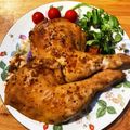 ゆづ七味's cooksnap of when they made クリスマス☆フライパン簡単ローストチキン.