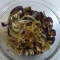 aizu_po's cooksnap of when they made ナスともやしのからしポン酢和え.