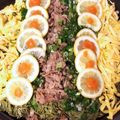 クック0VY12Z☆'s cooksnap of when they made 瓦そば！ホットプレートでカリっパリっ！.