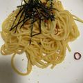 華子ごはん's cooksnap of when they made 明太子バター醤油パスタ（1人分）.