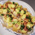 あたりめっこ's cooksnap of when they made 栃尾揚げに塩辛とチーズ乗せて焼いたやつ♡.