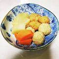 三つ葉つくし's cooksnap of when they made ＊揚げボールと鶏つくねの可愛い煮物＊.