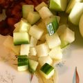 minahig's cooksnap of when they made 簡単副菜！コロコロ♪ごまきゅうり大根.