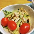 ぱにぱる's cooksnap of when they made サラダチキンと胡瓜のゴマポン和え.