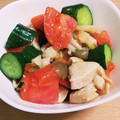 すずなまり's cooksnap of when they made 鶏胸しっとり♡トマト胡瓜のさっぱり炒め.