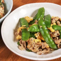 低カロ探検隊's cooksnap of when they made 絹さやと豚バラ肉の卵とじ.