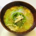 azbjbn's cooksnap of when they made 新玉ねぎと、春キャベツの味噌汁♪.