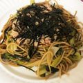 チェリチョコ's cooksnap of when they made 小松菜、しそ、シーチキンの和風スパ.