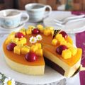 ちゃんねるゆみ's cooksnap of when they made マンゴームースケーキ.