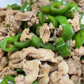 1065386's cooksnap of when they made ピーマンと豚肉の炒め物.