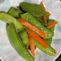 みにー2020's cooksnap of when they made お弁当にも♪スナップえんどうのきんぴら☆.