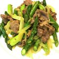 フレッシュハーブ's cooksnap of when they made ★ラム肉とアスパラのスパイシー炒め★.