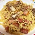 にゃにゃん16's cooksnap of when they made きのことベーコンのバター醤油パスタ.