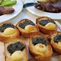 ｸﾏﾘｴ's cooksnap of when they made バジルマヨネーズトースト.