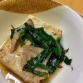 のりこったん's cooksnap of when they made 豆腐の豚バラ&ニラあんかけ.