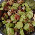 ぱりぱりっこ's cooksnap of when they made きゅうりとタコのごま油和え.