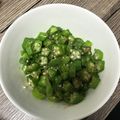 みりん調味料's cooksnap of when they made レンジで簡単！オクラのおかかあえ.