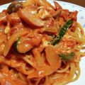 つきひつじ's cooksnap of when they made 簡単☆トマトとクリームチーズのパスタ.