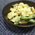 ☆のん☆☆'s cooksnap of when they made スナップエンドウとゆで玉子のマヨ和え.