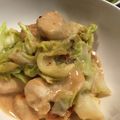 やきいもぐおー's cooksnap of when they made 味噌マヨ♪鶏肉×キャベツ♡炒め.