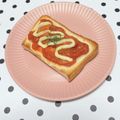 すず。♡'s cooksnap of when they made 余ったミートソースでトースト.