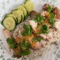 flippa's cooksnap of when they made 炊飯器で簡単カオマンガイ（海南鶏飯）.