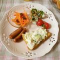 violets's cooksnap of when they made ＊簡単＊ポテトサラダのオープンサンド.