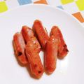 カレンガール's cooksnap of when they made ウインナーの生ハム巻き焼き✿.
