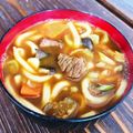 kinniko's cooksnap of when they made カレーうどん　昨晩のカレーをリメイク♪.