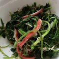 たいがちん's cooksnap of when they made ぱぱっともう一品！三つ葉と蒲鉾のごま和え.