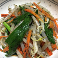 るるちゃんLOVE's cooksnap of when they made 面倒くさ子でも簡単！もやしとニラのナムル.