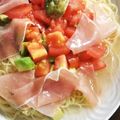 そらてんママ's cooksnap of when they made トマトとアボカドの冷製白だしパスタ.