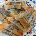 ピースケィ's cooksnap of when they made 。゜*餃子の皮でパリパリチョコ゜*。.