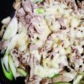 piro0707's cooksnap of when they made 豚肉としめじのねぎポンチーズ炒め.