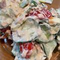 AOARA's cooksnap of when they made トマトときゅうりツナチーズマヨ和え.