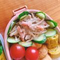 ☆コムギ☆'s cooksnap of when they made お弁当に★きゅうりの華やかポテトサラダ.