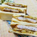 あめにゃん's cooksnap of when they made 激うま！柔らかトンカツサンド弁当！.