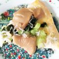 もんきっちん所's cooksnap of when they made ★高菜とゴマ豆腐のピザ★.